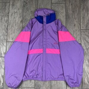 Vintage‎ Windbreaker Jacket Nylon Mesh Lined 80s 90s Colorblock Siaras Sunice S